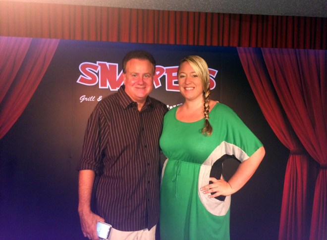 Comedian Mike Rivera with Publisher Tara Richter