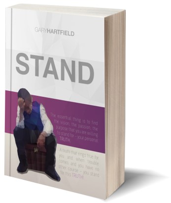 Blank white book w/path