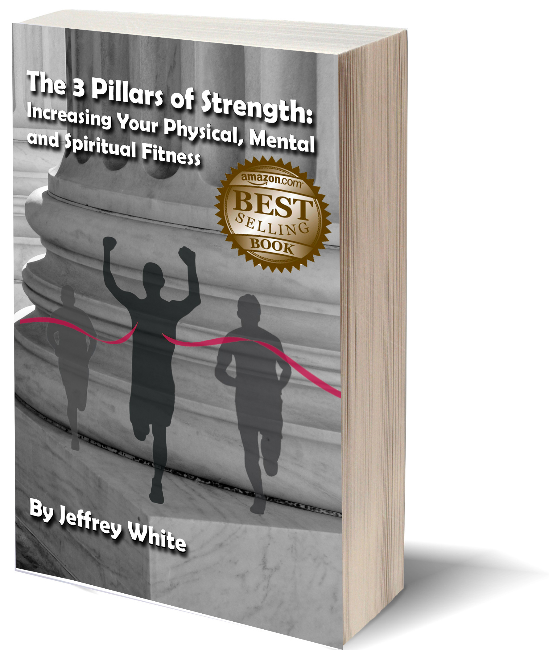 Blank white book w/path