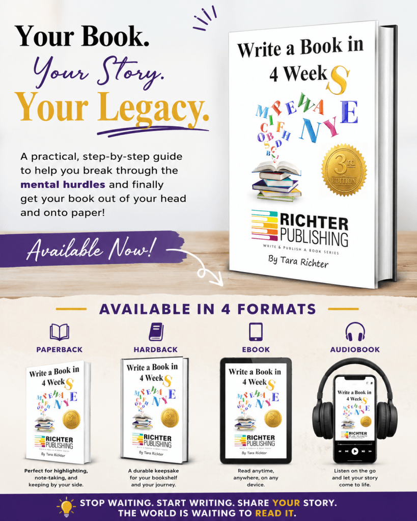 Write a book in 4 weeks 